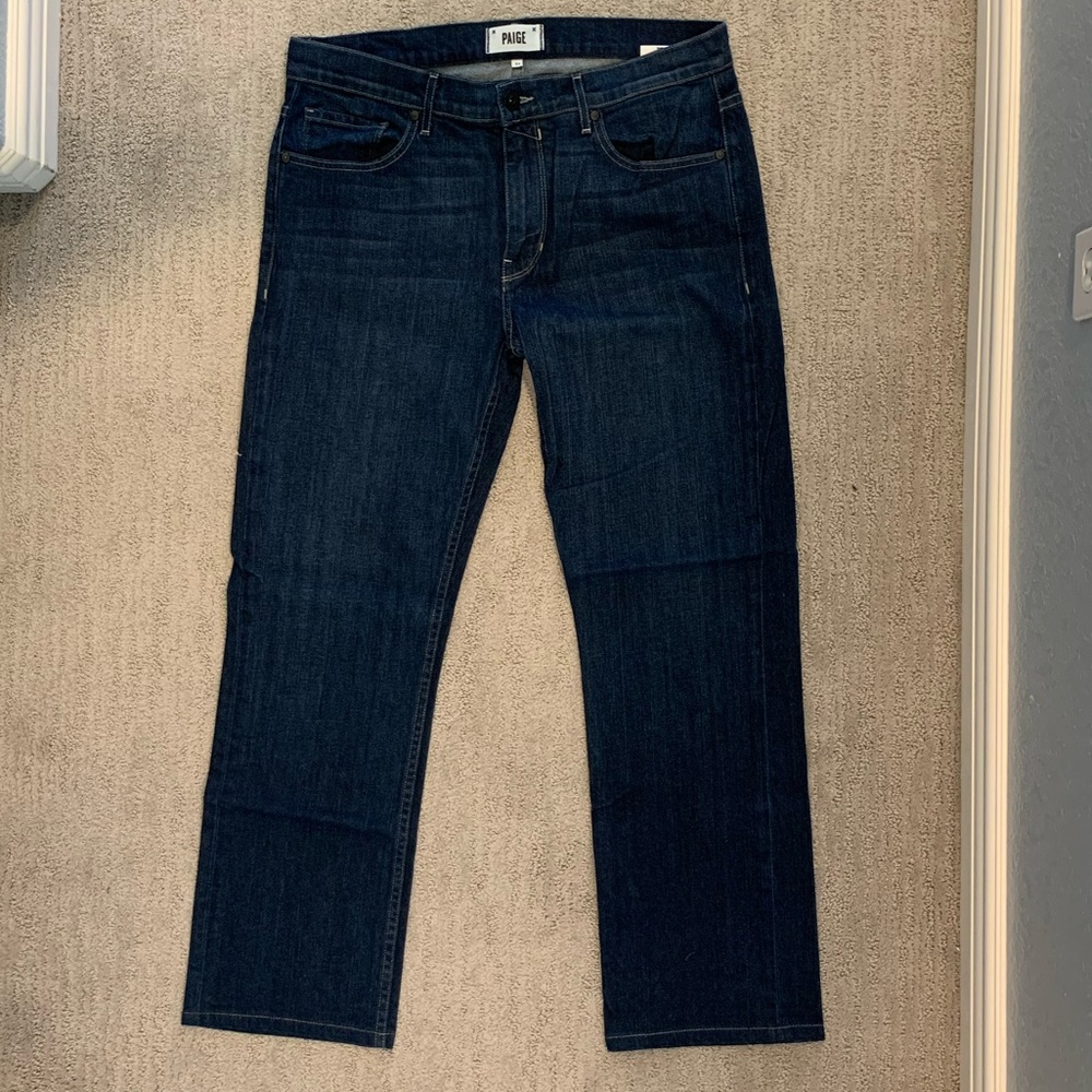 Men’s Dark Denim “Normandie” Jeans. Size 33.